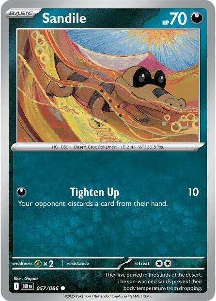 Sandile 057/086 card from SV: Black Bolt