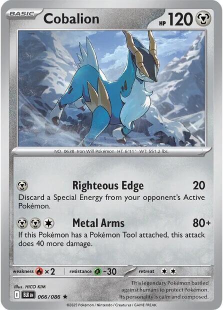 Cobalion 066/086 card from SV: Black Bolt