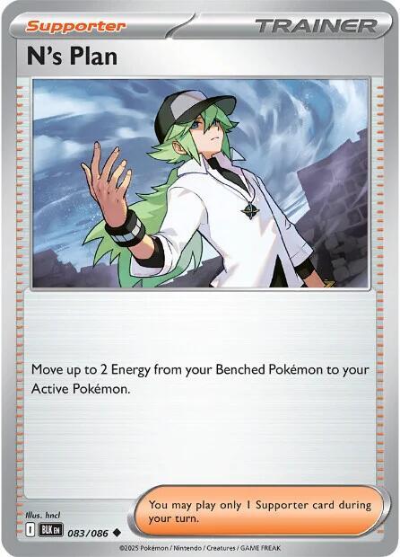 N's Plot 083/086 card from SV: Black Bolt