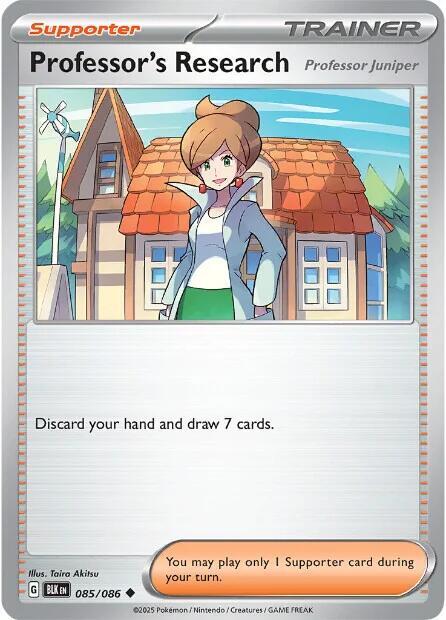 Professor's Research 084/086 card from SV: Black Bolt