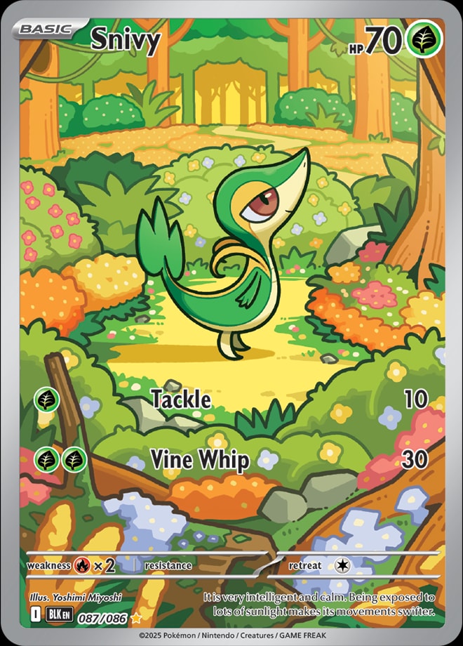 Snivy 087/086 card from SV: Black Bolt