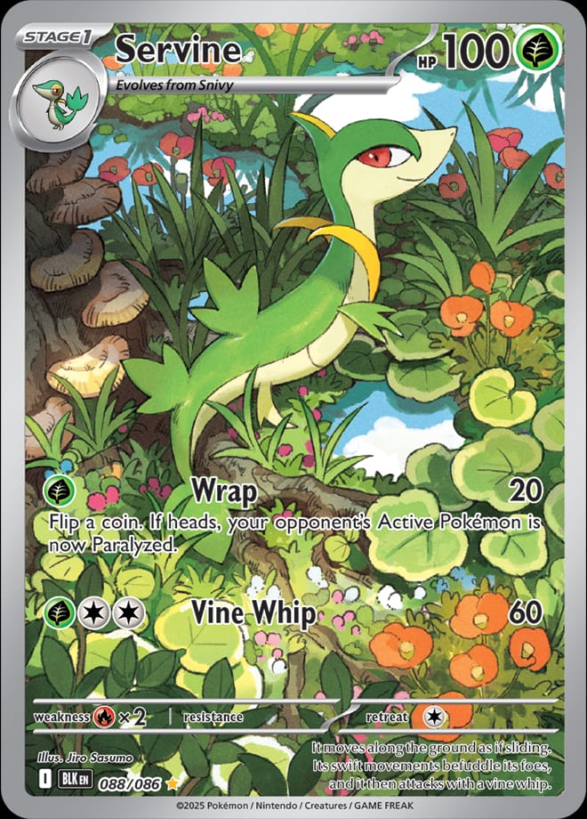 Servine 088/086 card from SV: Black Bolt