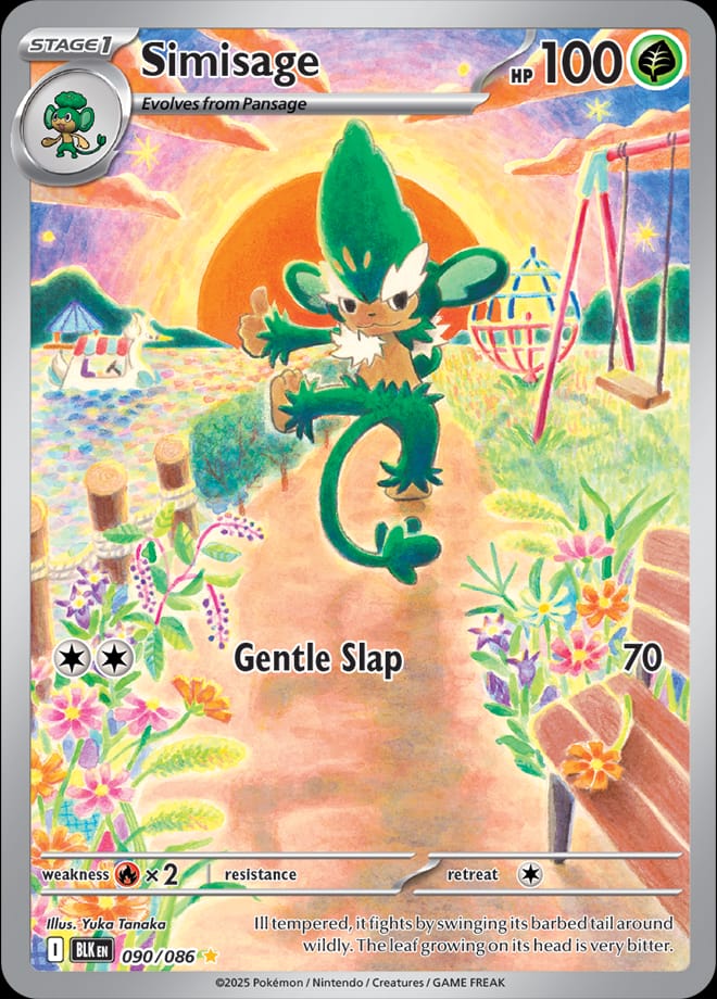 Simisage 090/086 card from SV: Black Bolt