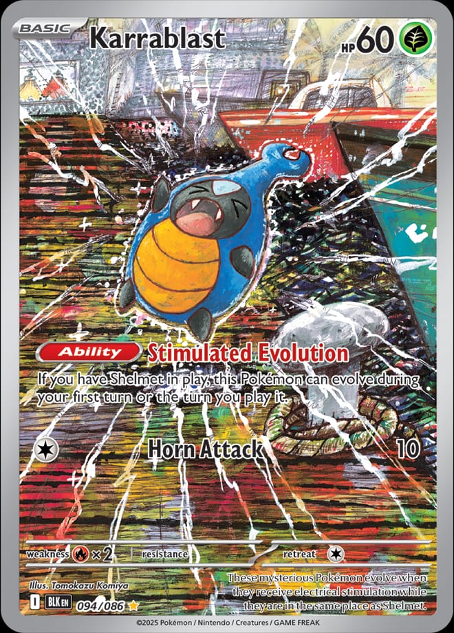 Karrablast 094/086 card from SV: Black Bolt