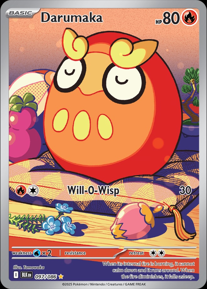 Darumaka 097/086 card from SV: Black Bolt
