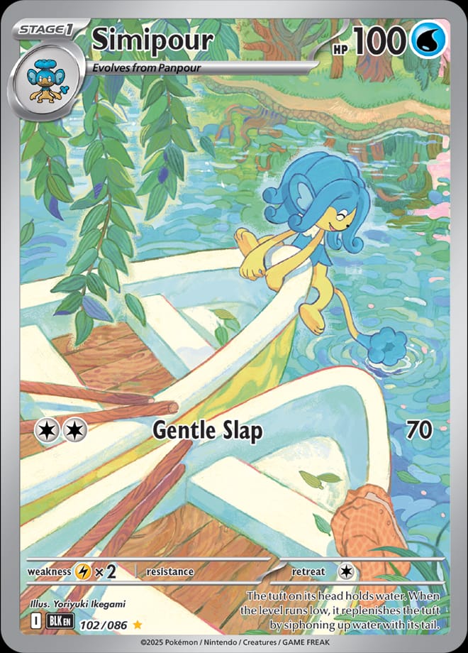 Simipour 102/086 card from SV: Black Bolt