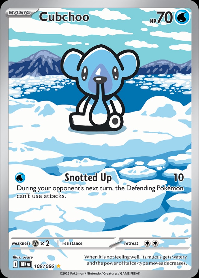 Cubchoo 109/086 card from SV: Black Bolt