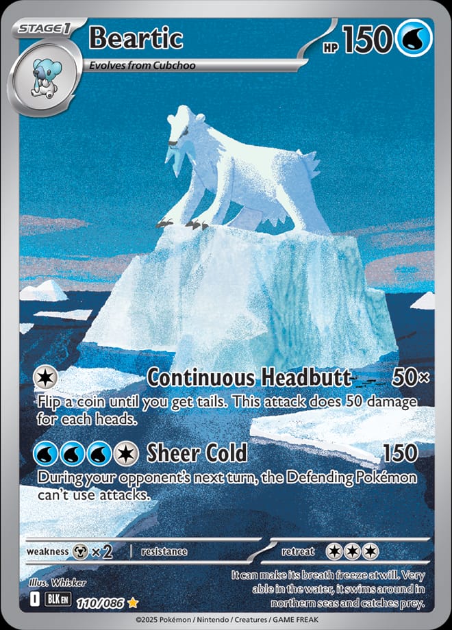 Beartic 110/086 card from SV: Black Bolt