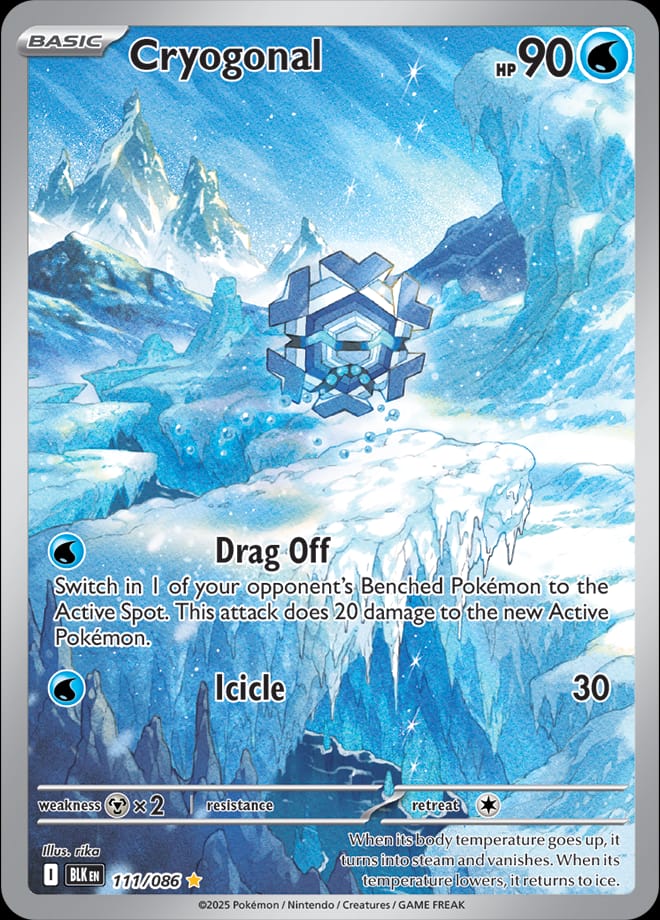 Cryogonal 111/086 card from SV: Black Bolt