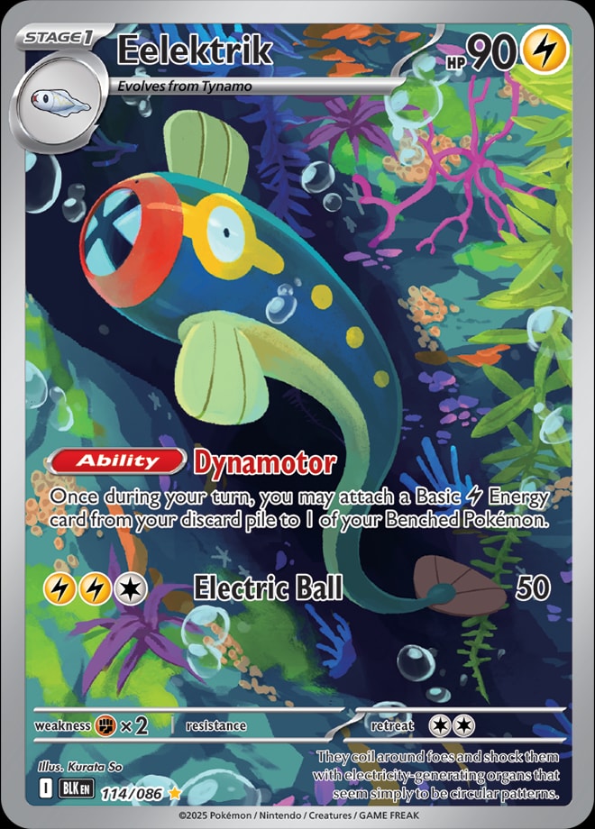 Eelektrik 114/086 card from SV: Black Bolt