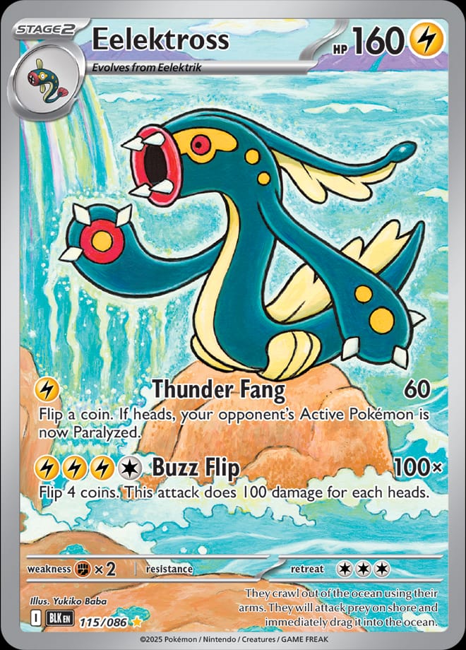Eelektross 115/086 card from SV: Black Bolt
