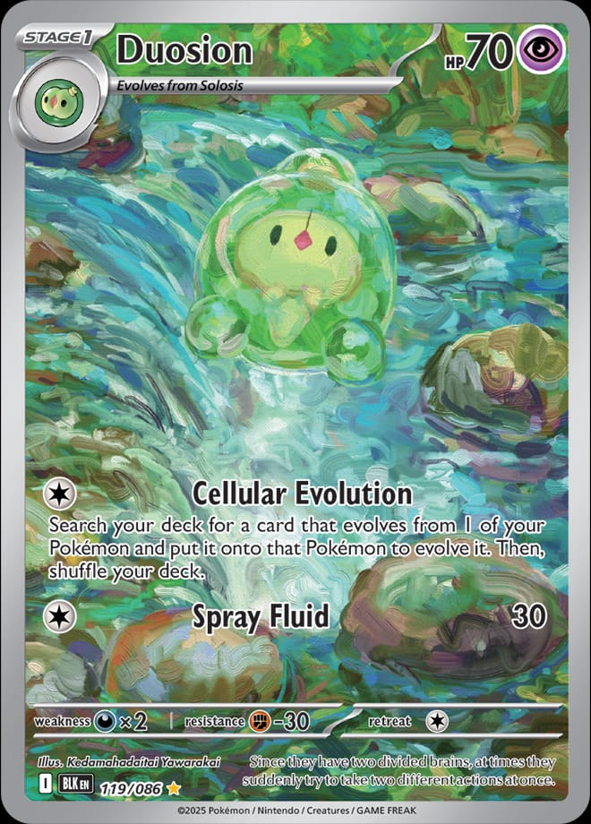 Duosion 119/086 card from SV: Black Bolt