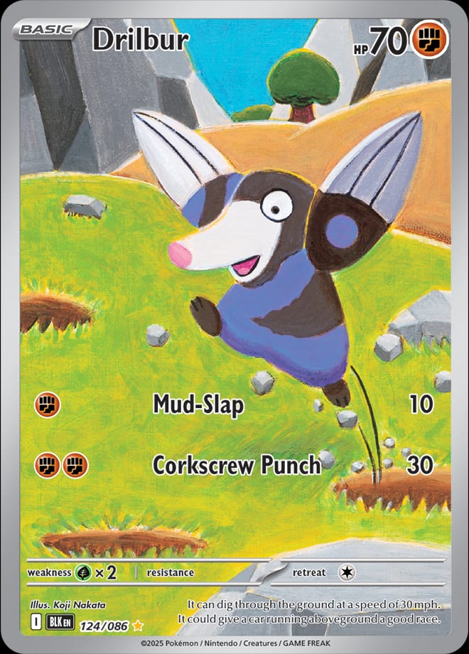 Drilbur 124/086 card from SV: Black Bolt