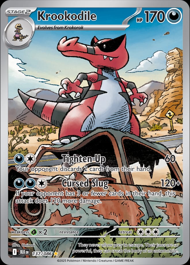 Krookodile 137/086 card from SV: Black Bolt