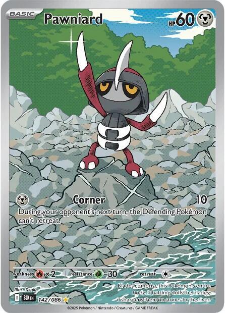 Pawniard 142/086 card from SV: Black Bolt