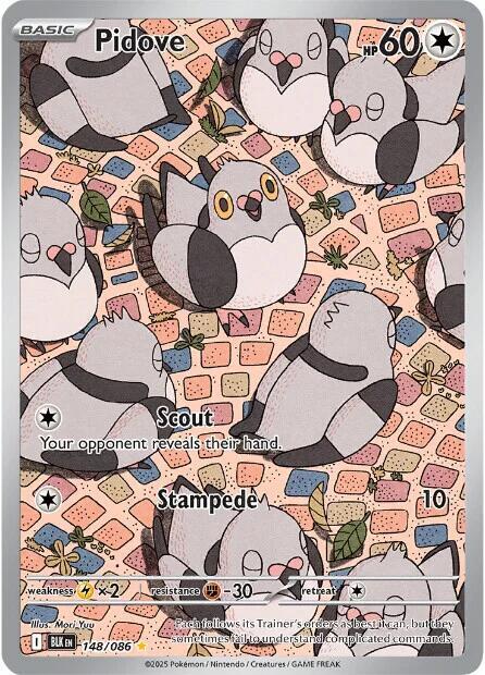 Pidove 148/086 card from SV: Black Bolt