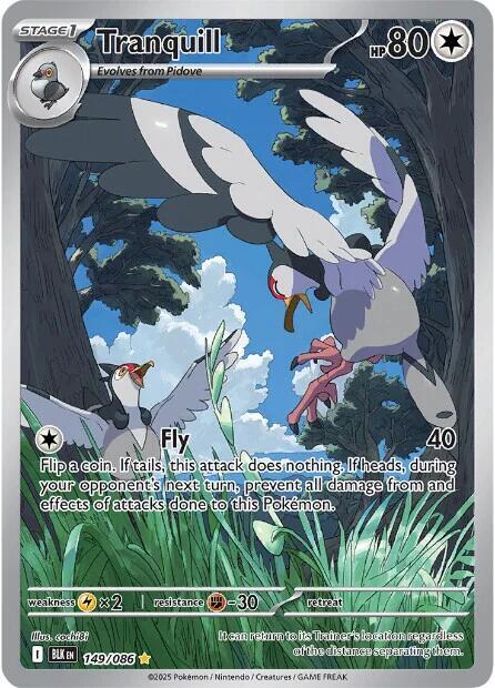 Tranquill 149/086 card from SV: Black Bolt