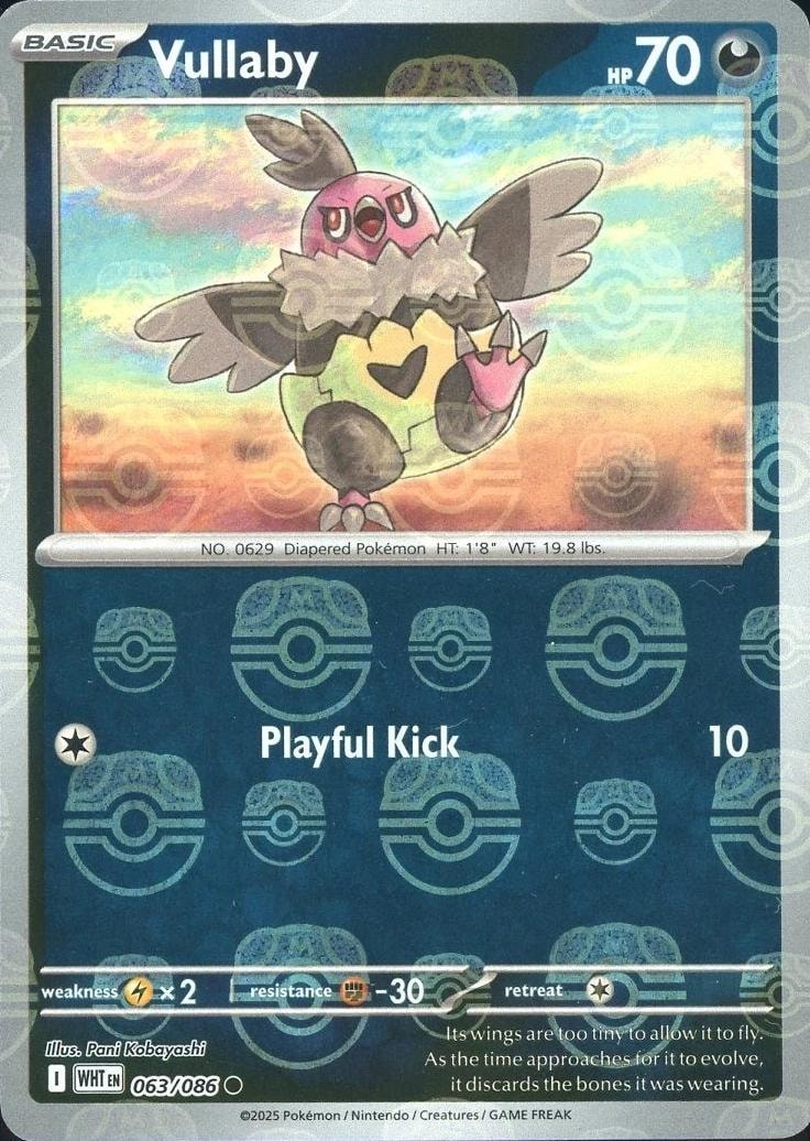 Vullaby (Master Ball Pattern) 063/086 card from SV: White Flare