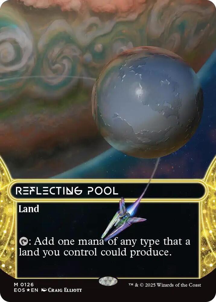 Reflecting Pool (Borderless) (Galaxy Foil) 126 card from Edge of Eternities: Stellar Sights
