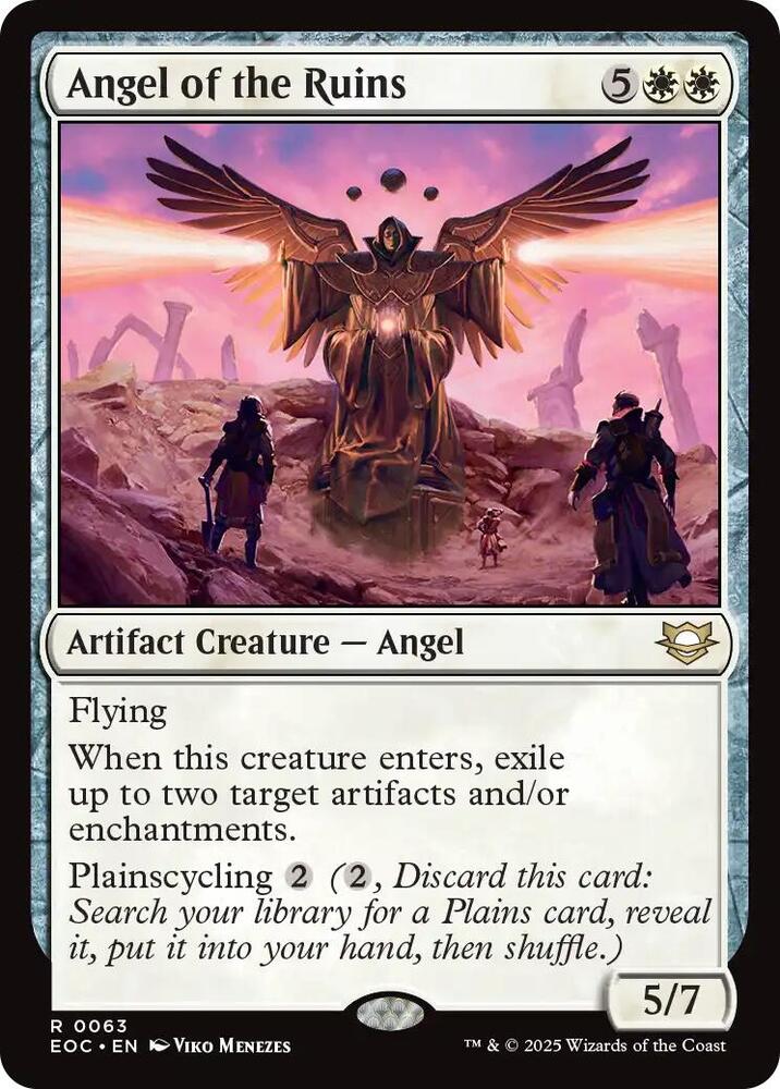 Angel of the Ruins 63 card from Commander: Edge of Eternities