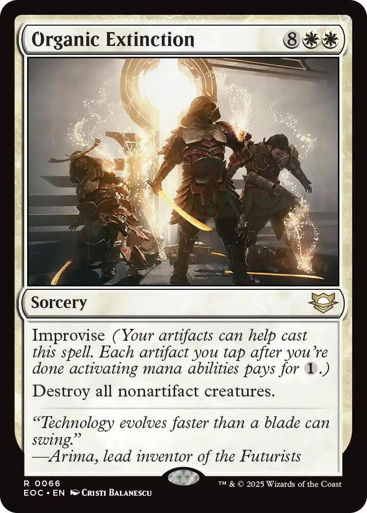 Organic Extinction 66 card from Commander: Edge of Eternities