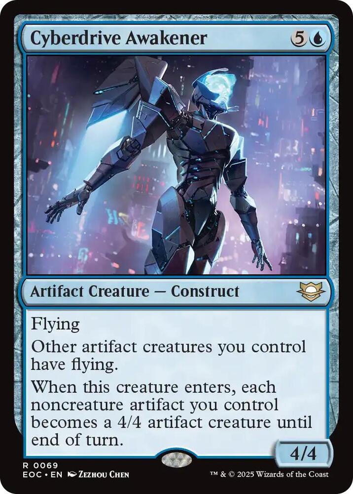 Cyberdrive Awakener 69 card from Commander: Edge of Eternities
