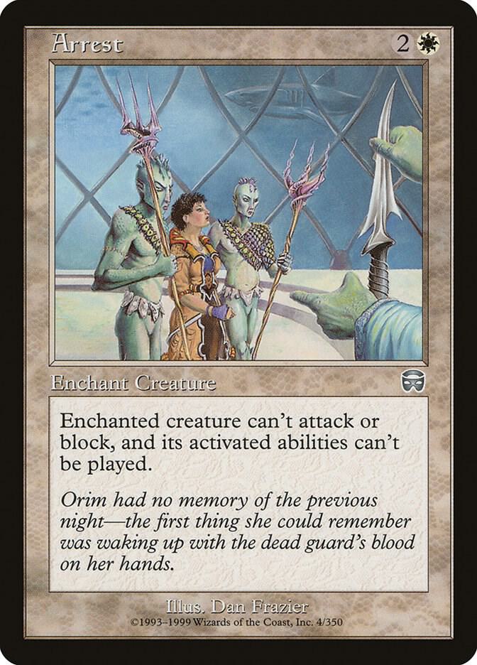 Arrest 4 card from Mercadian Masques
