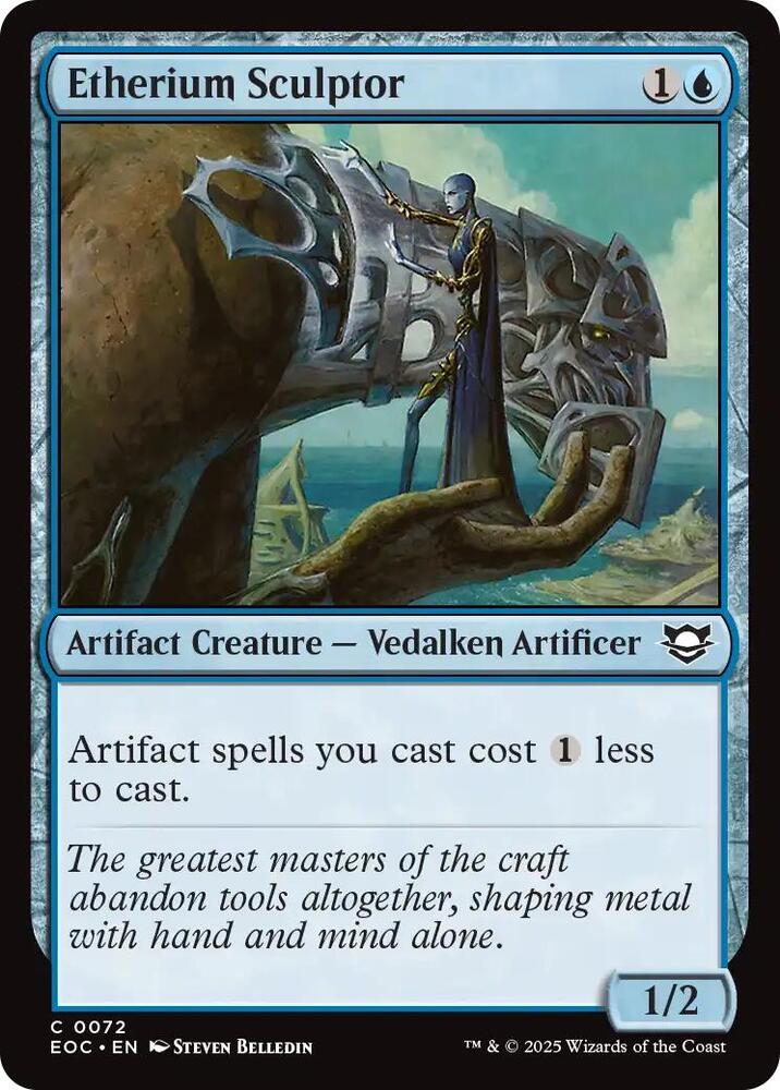 Etherium Sculptor 72 card from Commander: Edge of Eternities
