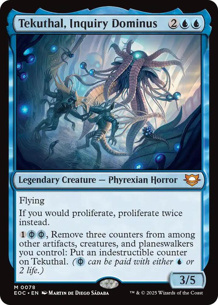 Tekuthal, Inquiry Dominus 78 card from Commander: Edge of Eternities