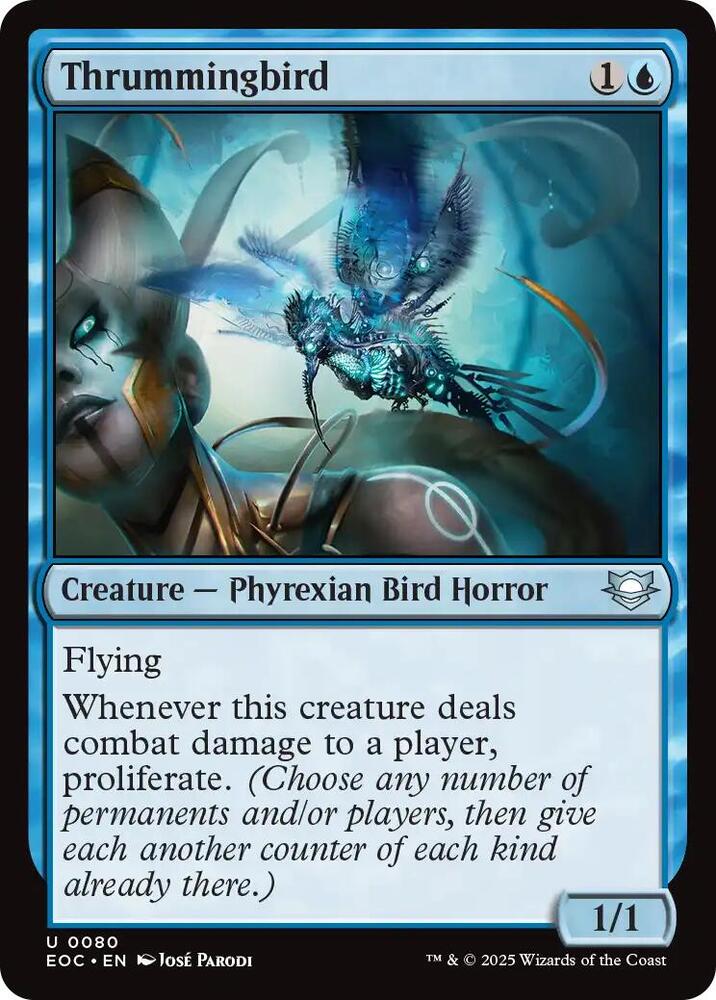 Thrummingbird 80 card from Commander: Edge of Eternities