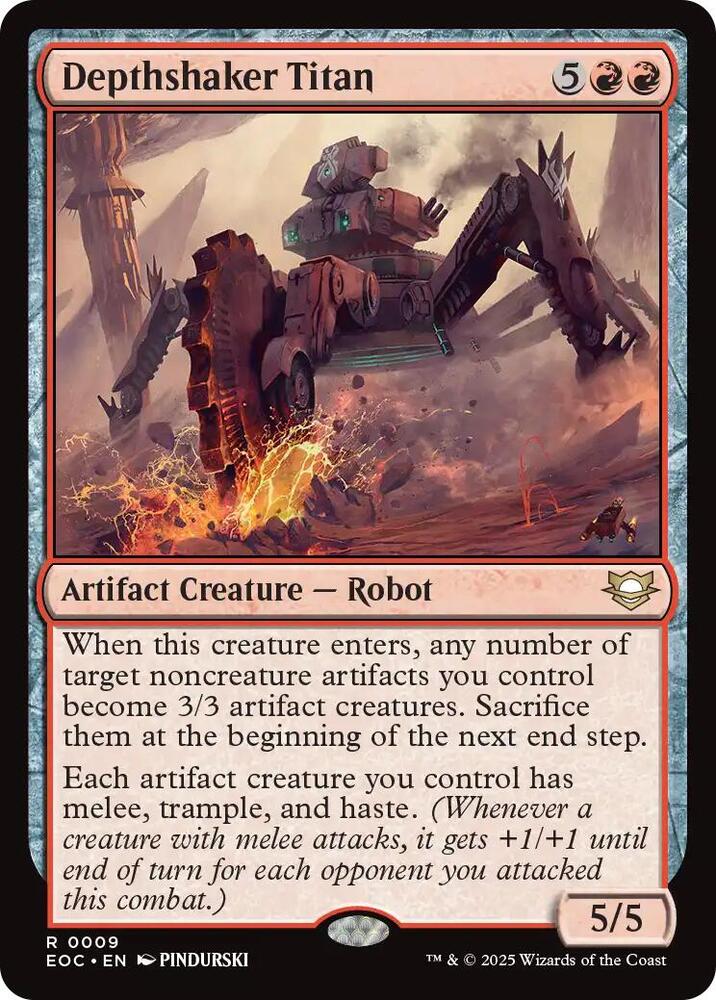 Depthshaker Titan 9 card from Commander: Edge of Eternities