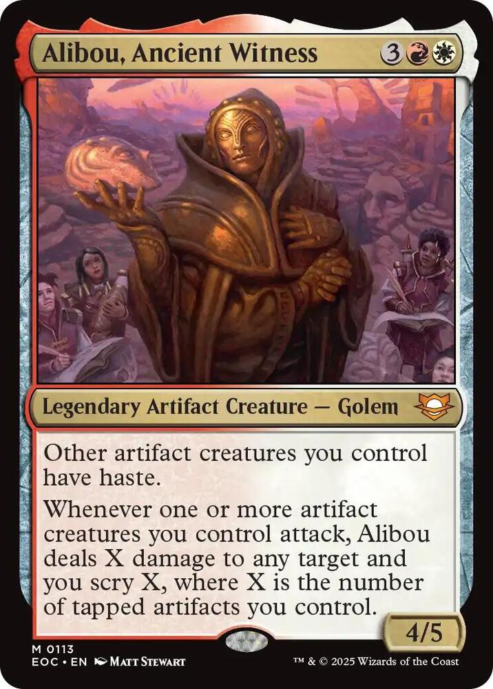 Alibou, Ancient Witness 113 card from Commander: Edge of Eternities