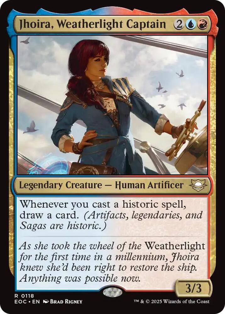 Jhoira, Weatherlight Captain 118 card from Commander: Edge of Eternities