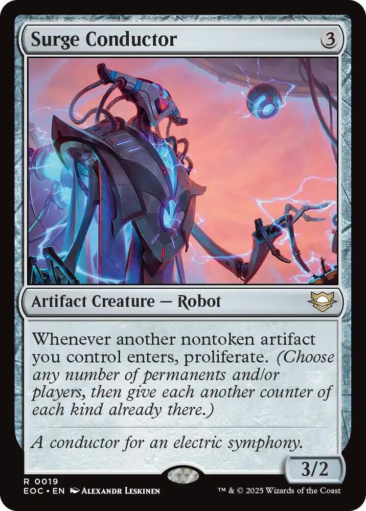 Surge Conductor 19 card from Commander: Edge of Eternities
