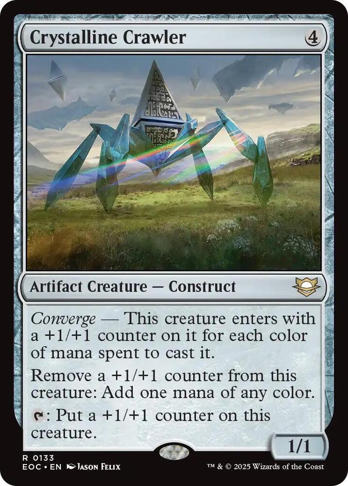 Crystalline Crawler 133 card from Commander: Edge of Eternities