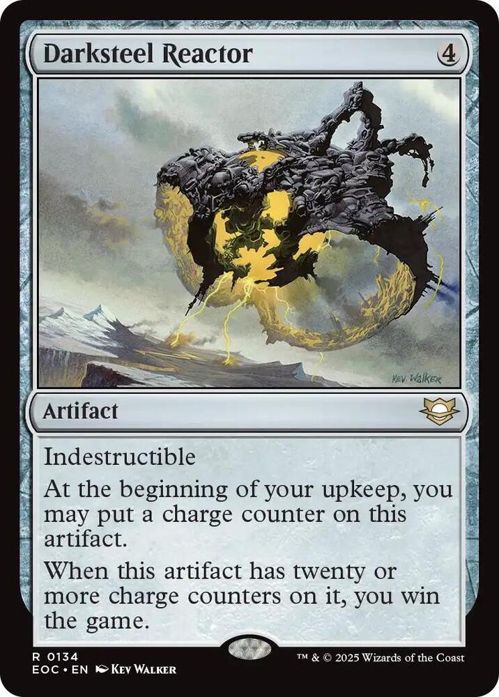 Darksteel Reactor 134 card from Commander: Edge of Eternities