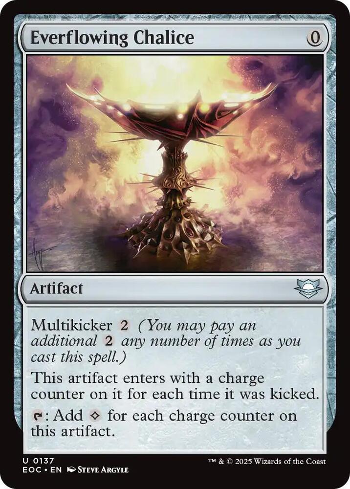 Everflowing Chalice 137 card from Commander: Edge of Eternities