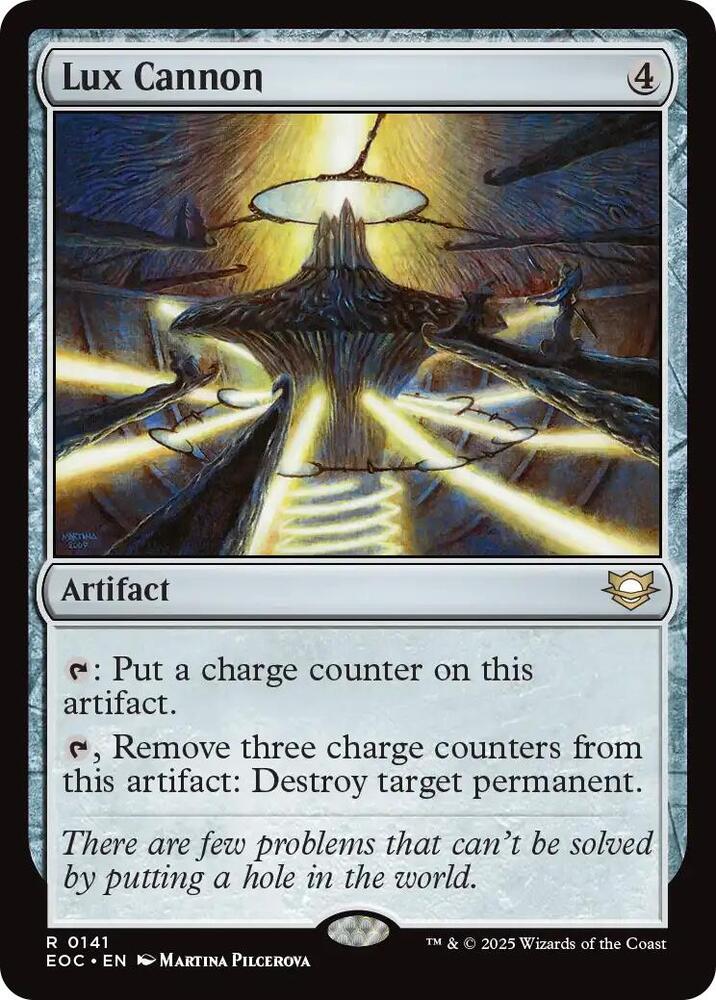 Lux Cannon 141 card from Commander: Edge of Eternities