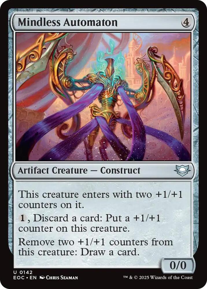 Mindless Automaton 142 card from Commander: Edge of Eternities