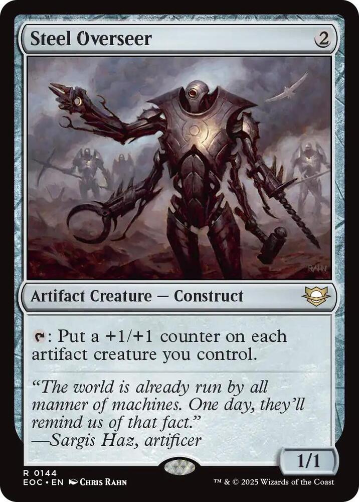 Steel Overseer 144 card from Commander: Edge of Eternities