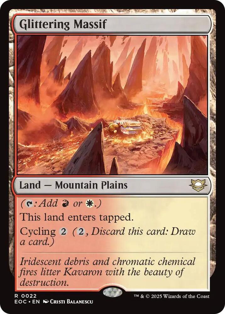 Glittering Massif 22 card from Commander: Edge of Eternities