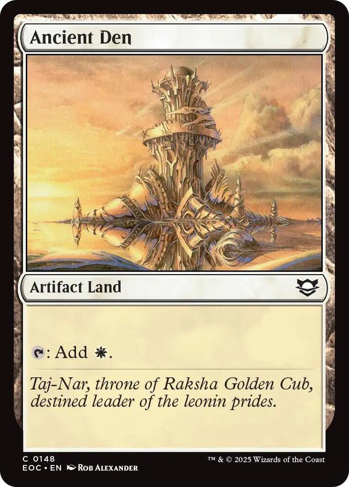 Ancient Den 148 card from Commander: Edge of Eternities