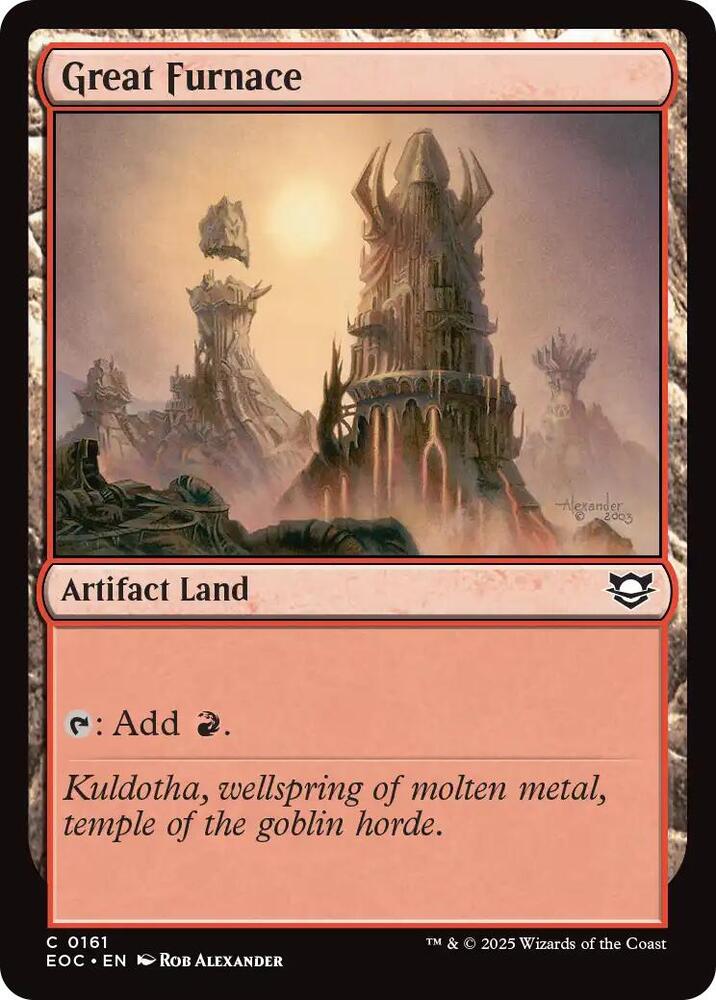 Great Furnace 161 card from Commander: Edge of Eternities