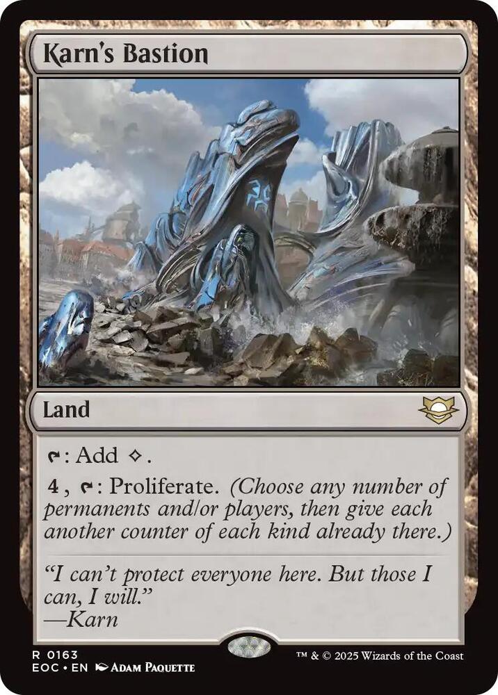Karn's Bastion 163 card from Commander: Edge of Eternities