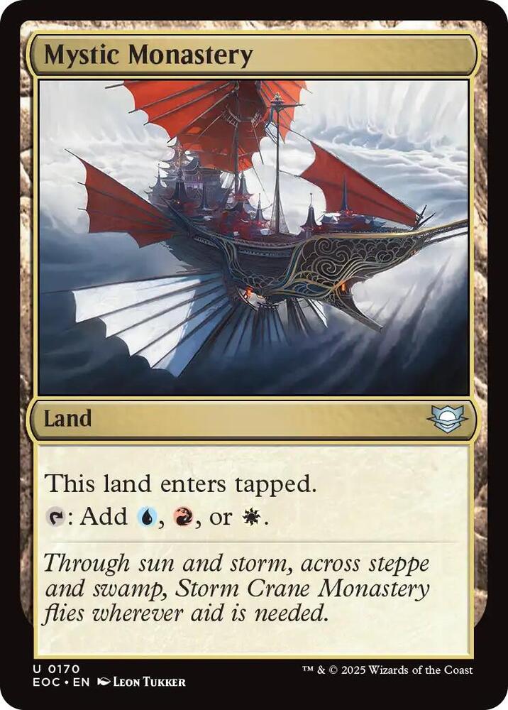 Mystic Monastery 170 card from Commander: Edge of Eternities