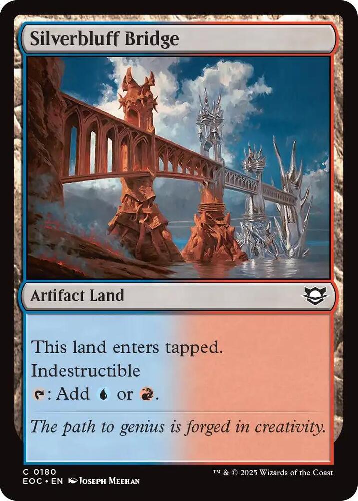 Silverbluff Bridge 180 card from Commander: Edge of Eternities