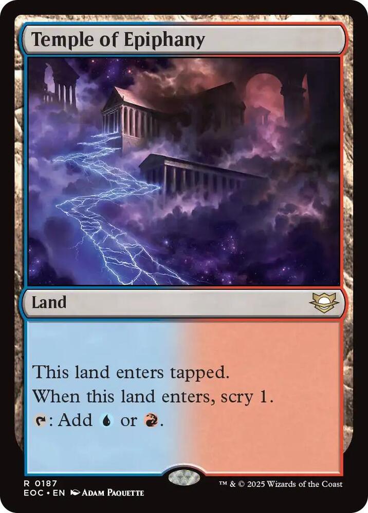 Temple of Epiphany 187 card from Commander: Edge of Eternities