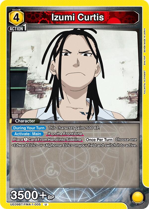 Izumi Curtis UE09BT/FMA-1-005 card from UE09BT: FULLMETAL ALCHEMIST