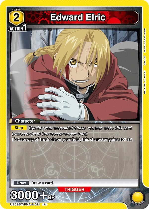 Edward Elric UE09BT/FMA-1-011 card from UE09BT: FULLMETAL ALCHEMIST