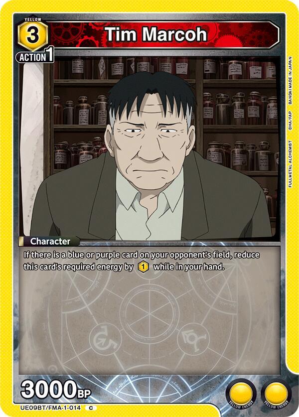 Tim Marcoh UE09BT/FMA-1-014 card from UE09BT: FULLMETAL ALCHEMIST